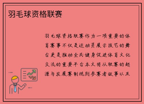 羽毛球资格联赛